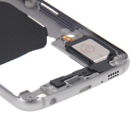 Telaio Posteriore Samsung Galaxy S6 G920 con Tasti Grigio Frame
