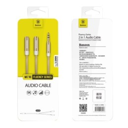 CAVO JACK 2 IN 1 BASEUS GOLD CAVO JACK 2 IN 1 BASEUS GOLD