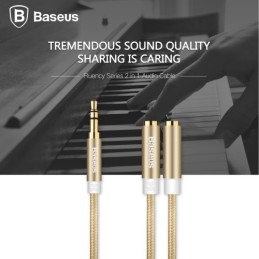 CAVO JACK 2 IN 1 BASEUS GOLD CAVO JACK 2 IN 1 BASEUS GOLD